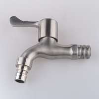 China low price small switch 1/2 inch wall mounted saving kitchen faucet brass bibcock stainless steel drinking water tap